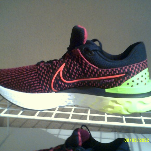 NIKE REACT INFINITY RUN FLYKNIT 3 "Green Strike" MEN'S RUN SHOES 12 DH5392-003 - Picture 2 of 7